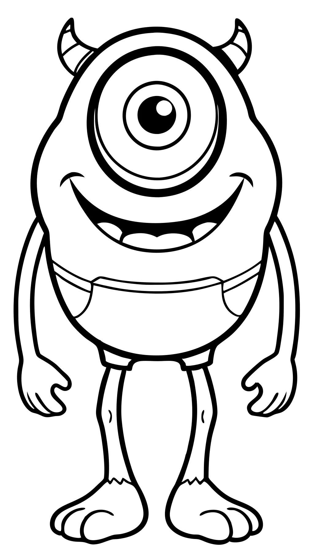 mike wazowski coloring page